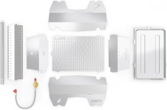 De balkon sensatie van deze zomer! De zeer compacte Skotti gas Grill