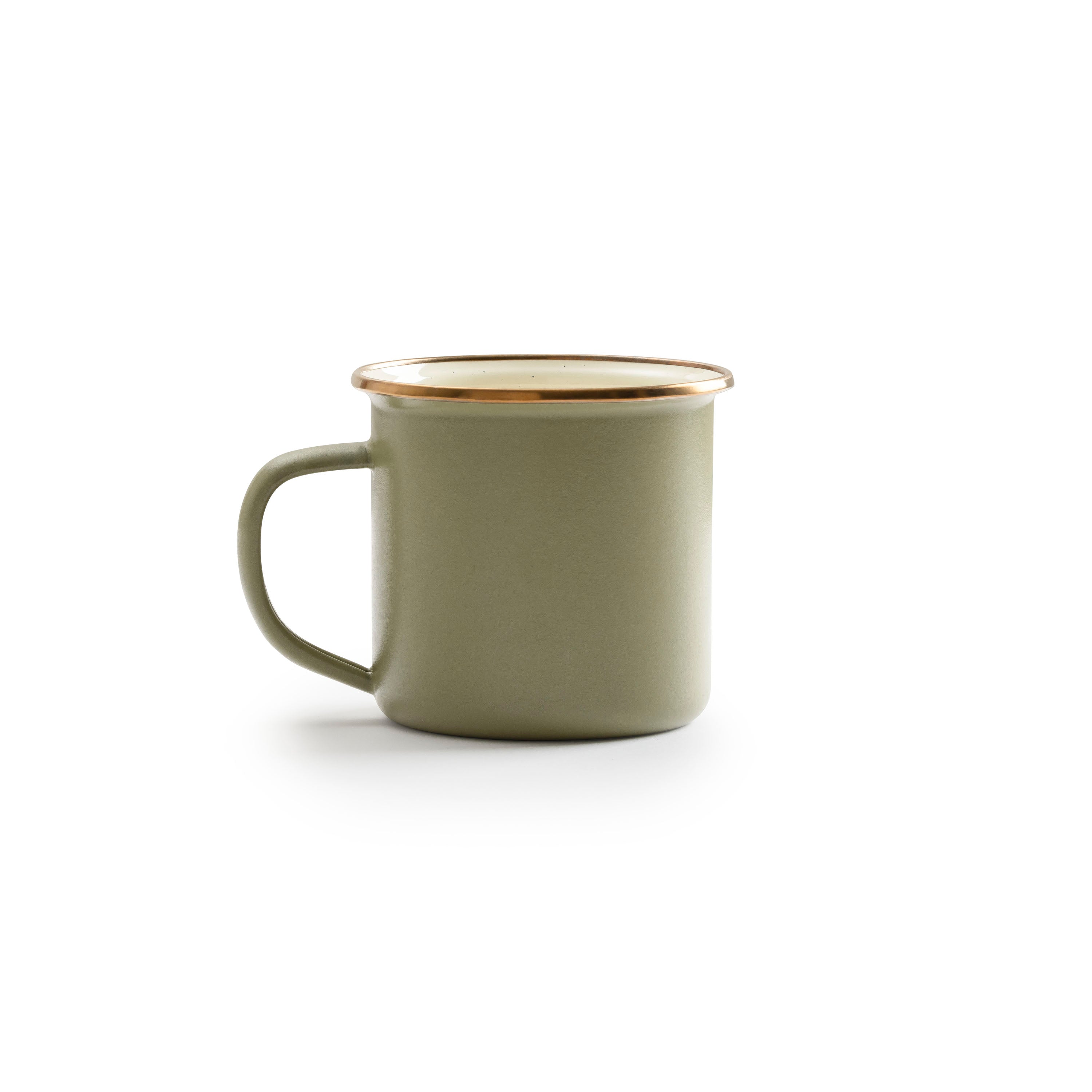Barebones Mok MUG/ENAMEL 2-TONE OLIVE set van 2 stuks