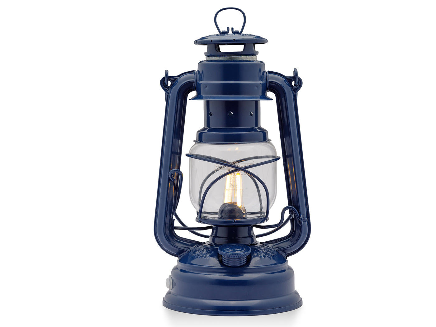 Feuerhand LED Stormlamp 276 Kobalt Blauw, inclusief gratis batterijen