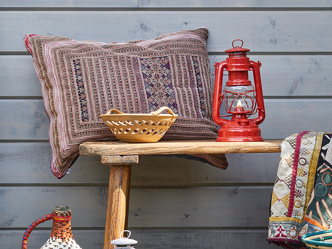 Feuerhand Storm Lamp/Oil Lamp 276 Stone Red