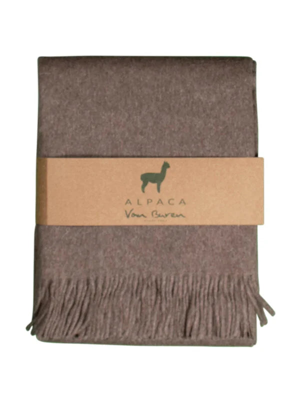 Van Buren Plaid van Zijdezacht Alpacawol in 13 actuele kleuren