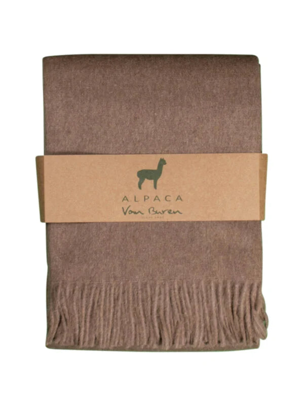 Van Buren Plaid van Zijdezacht Alpacawol in 13 actuele kleuren