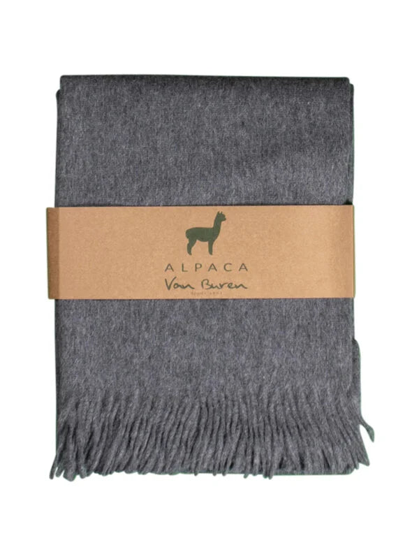 Van Buren Plaid van Zijdezacht Alpacawol in 13 actuele kleuren