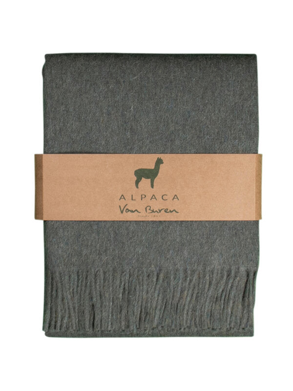 Van Buren Plaid van Zijdezacht Alpacawol in 13 actuele kleuren