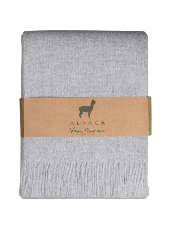 Van Buren Plaid van Zijdezacht Alpacawol in 13 actuele kleuren