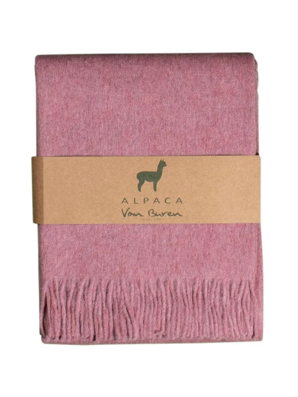 Van Buren Plaid van Zijdezacht Alpacawol in 13 actuele kleuren