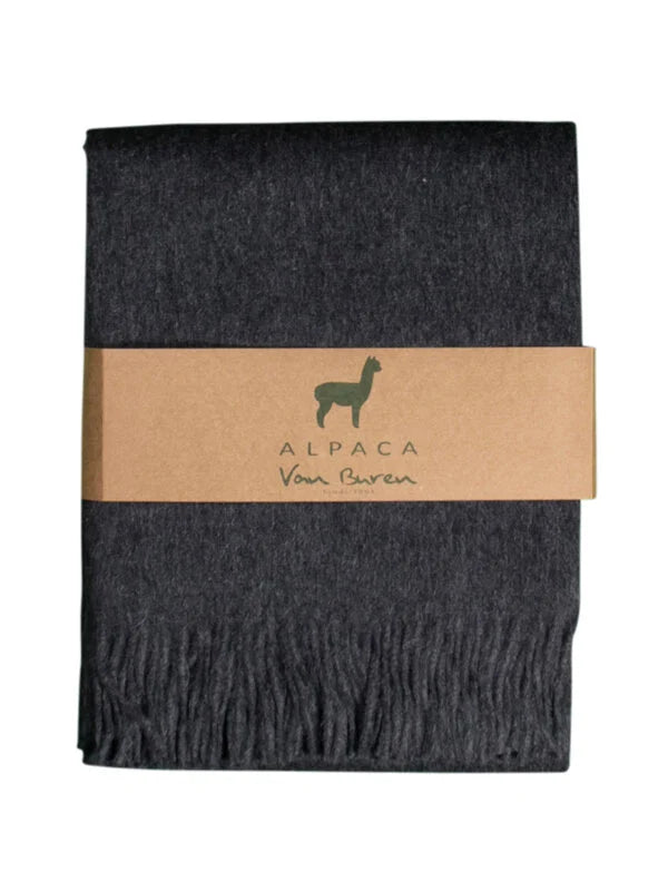 Van Buren Plaid van Zijdezacht Alpacawol in 13 actuele kleuren