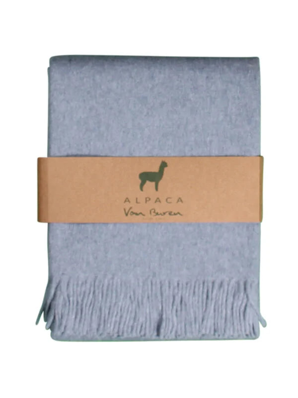 Van Buren Plaid van Zijdezacht Alpacawol in 13 actuele kleuren