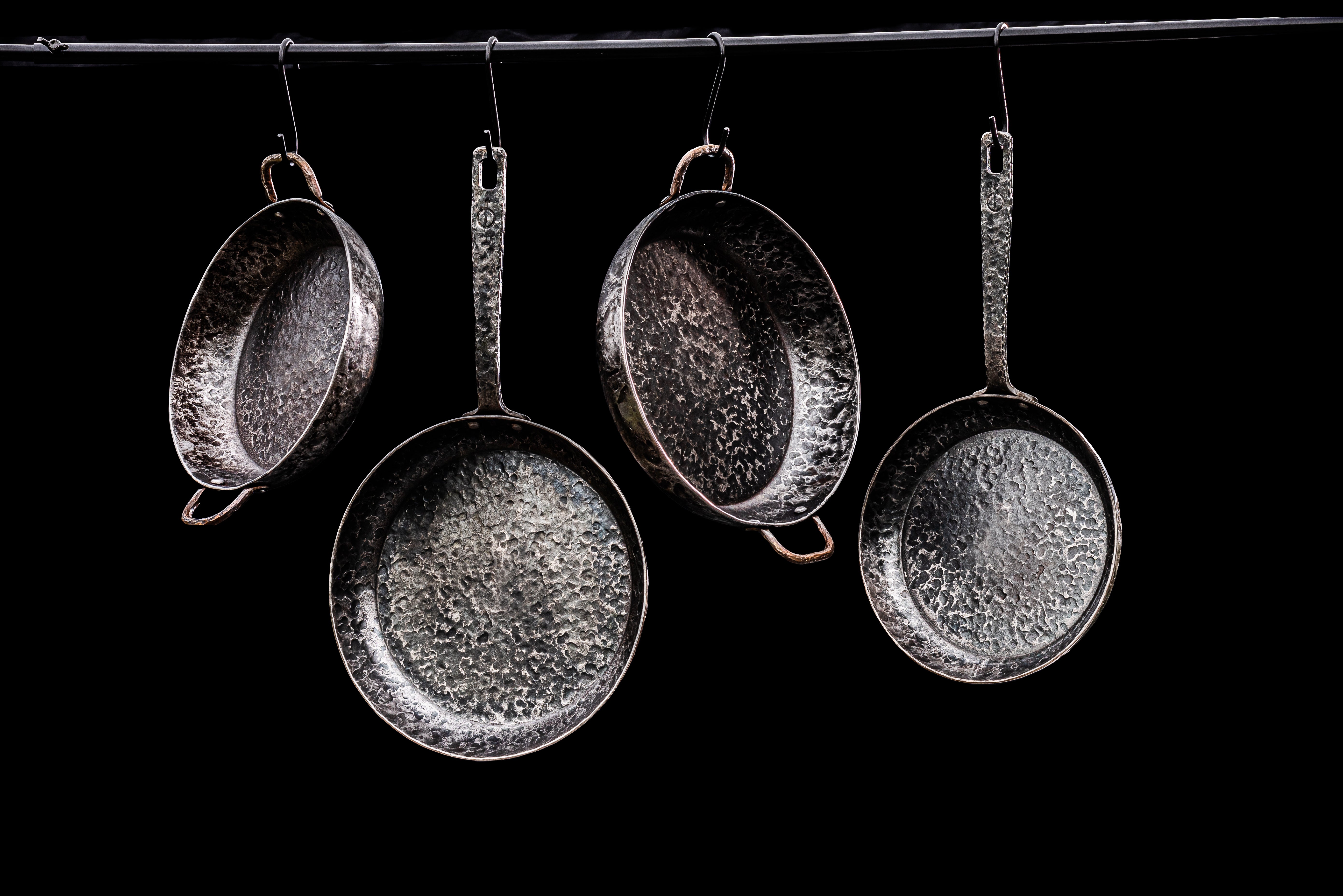 Forged Koekenpan met steel. 20 cm skillet