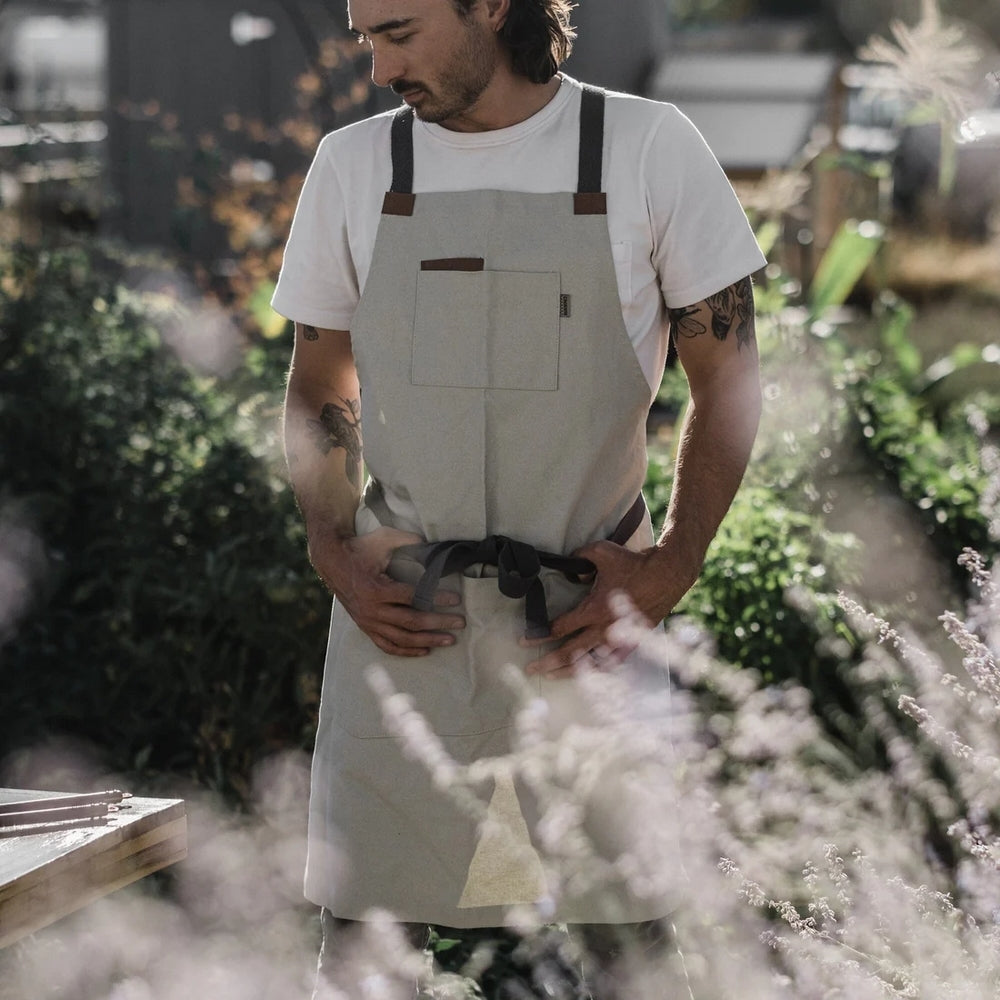 Barebones Barbecue Schort - Zwart of ecru