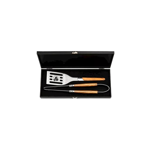 Laguiole style de vie Luxury Line BBQ Set Olijfhout