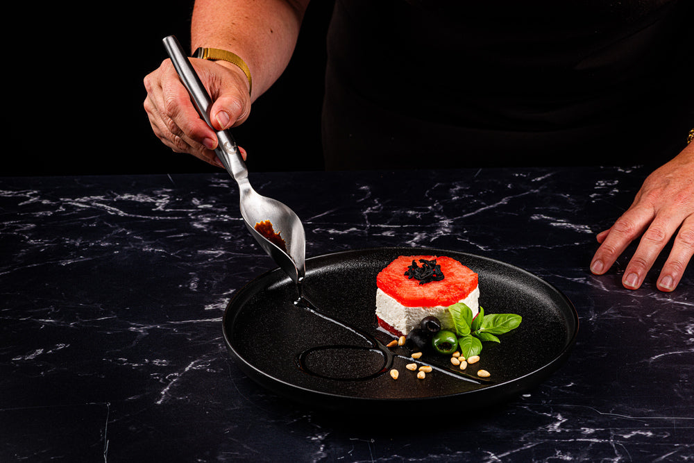 Plate-it Garneerringen Hexagon met pusher 4-delige set