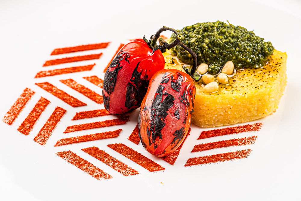 Plate-it Garneerringen Hexagon met pusher 4-delige set