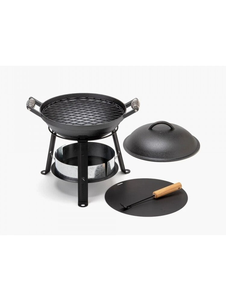 Barebones alles-in-een-gietijzer-grill-oven-do Vuurbak.