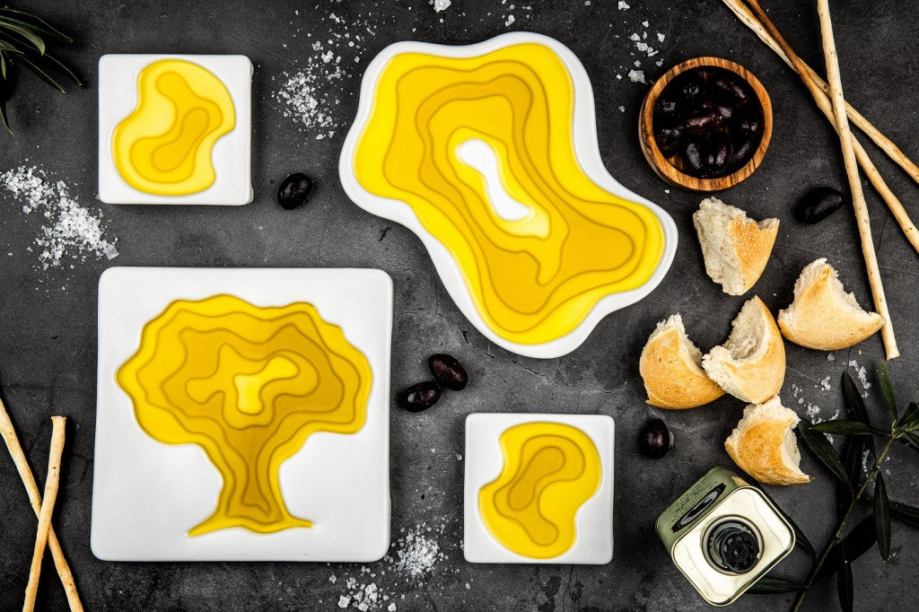 Style de vie. Olijfolie-schaal Vuurbak.