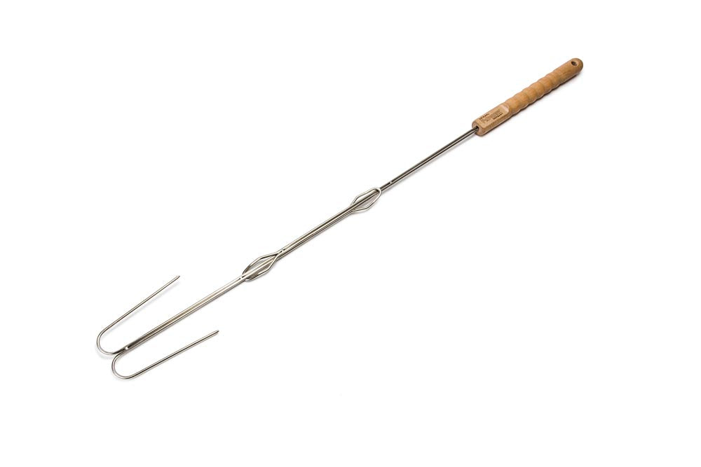 Petromax kampvuur stok gebogen spiezen (2 stuks) Vuurbak.