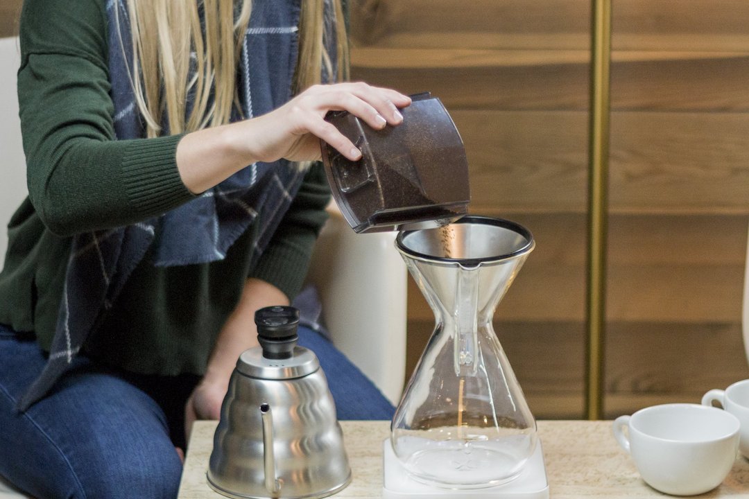 Chemex Glasshandle . Tot 6 cup Vuurbak.