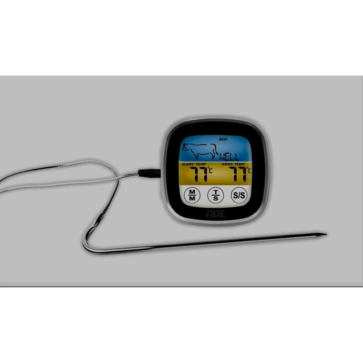 ADE -kernthermometer. extra's Vuurbak.