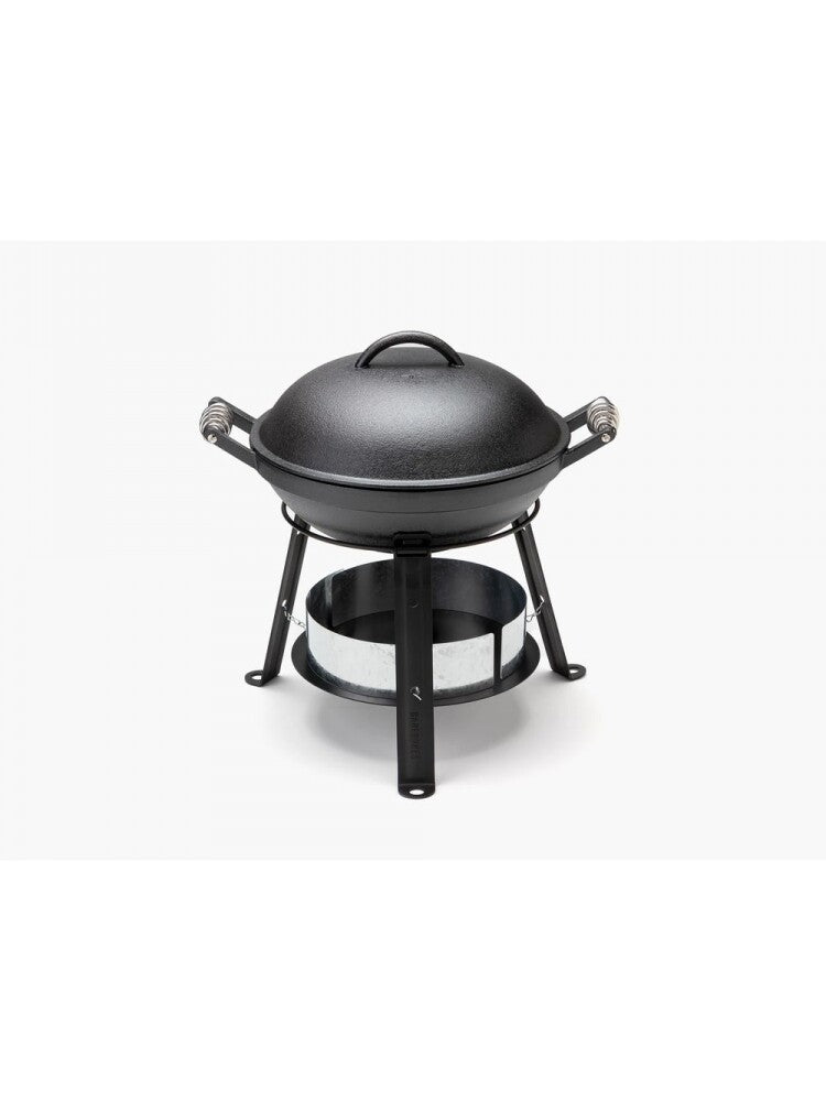 Barebones alles-in-een-gietijzer-grill-oven-do Vuurbak.