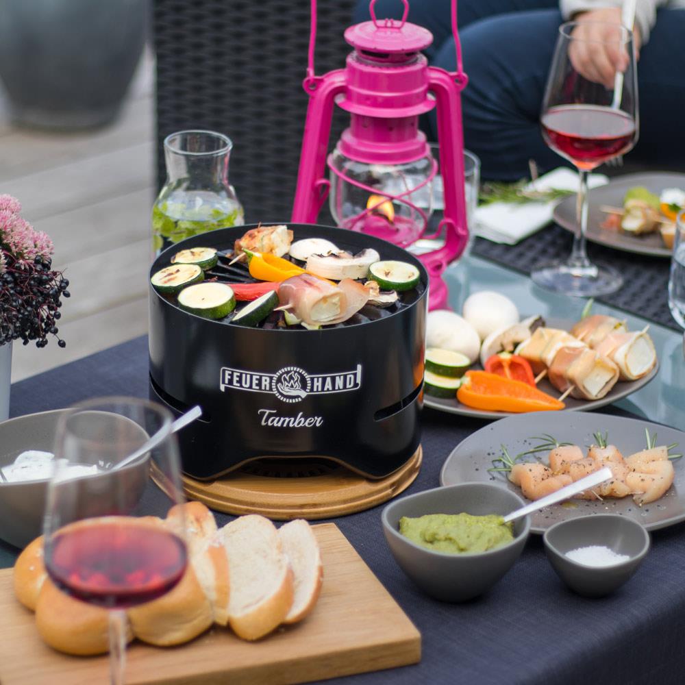 Feuerhand Tamber Tafel Grill Zwart Vuurbak.
