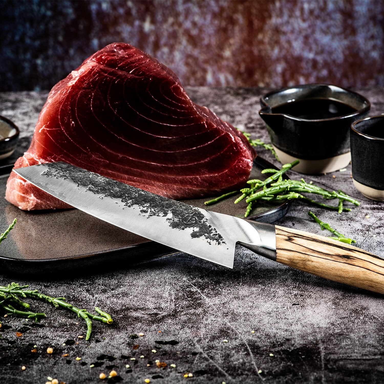 Katai Forged Vleesmes Vuurbak.