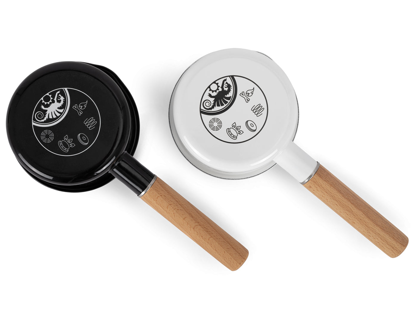 Pertomax emaiile steelpannetje 0.5 liter Vuurbak.