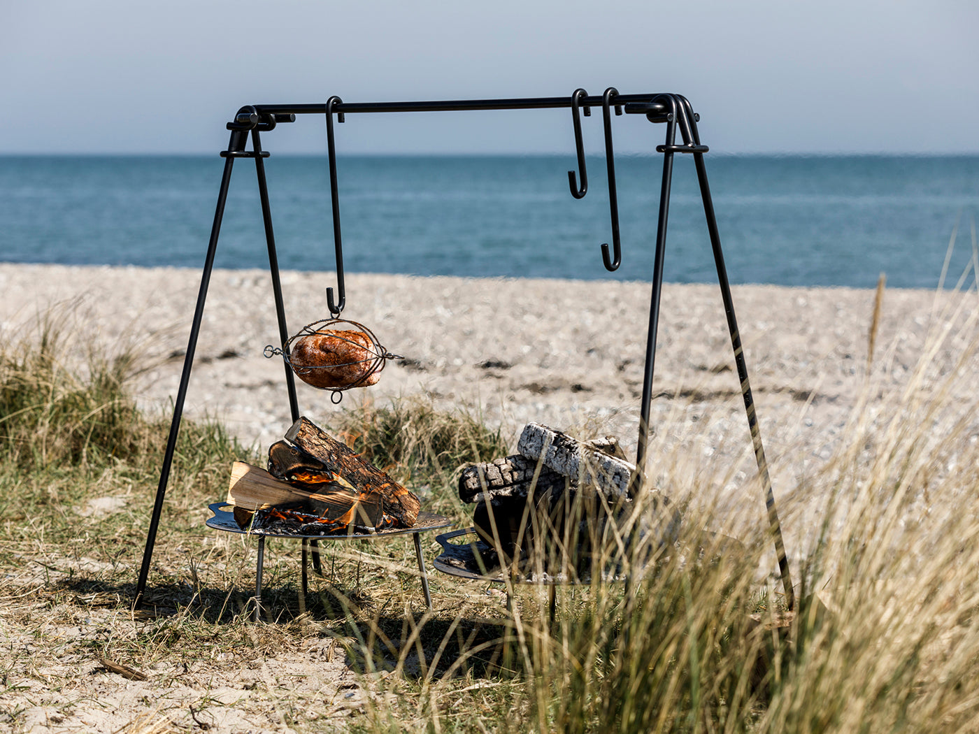 Petromax gevogelte Grillmand voor de driepoot -vuurbrug Vuurbak.