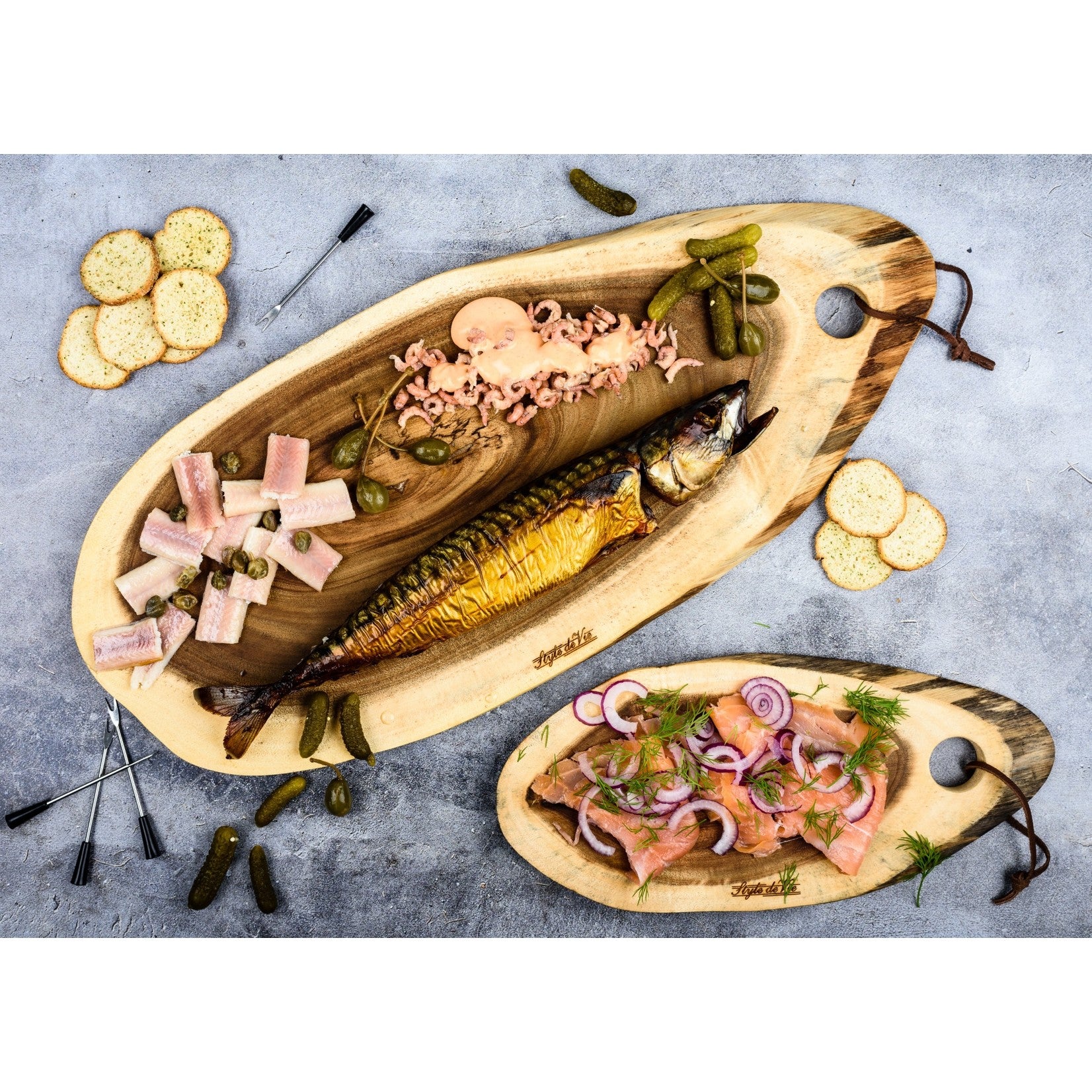 Laguiole Style de Vie pinchos zwart 12-delig Vuurbak.