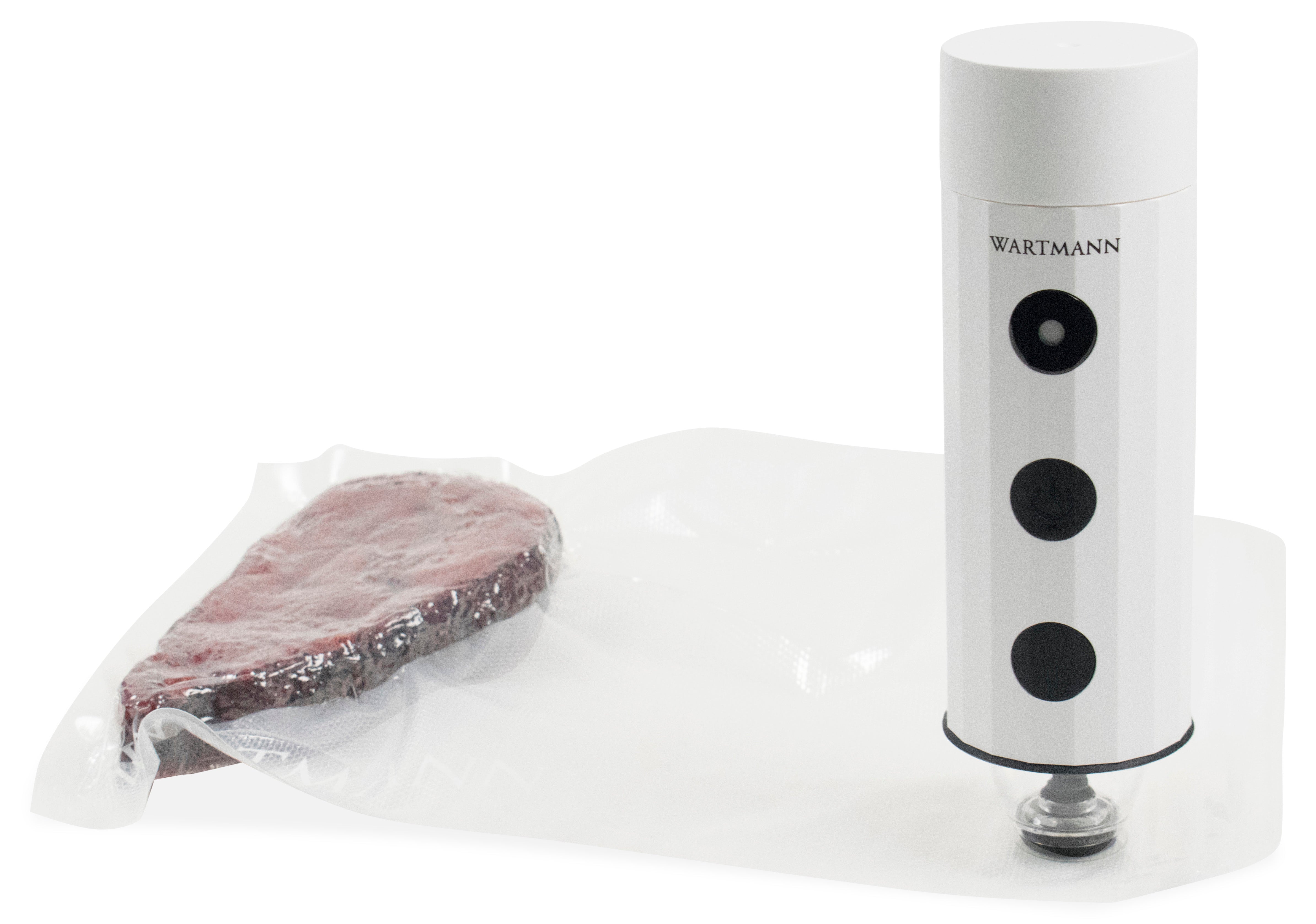 Wartmann. Blender. Vacuum pomp. WM-1807 VC compleet. Wit Vuurbak.