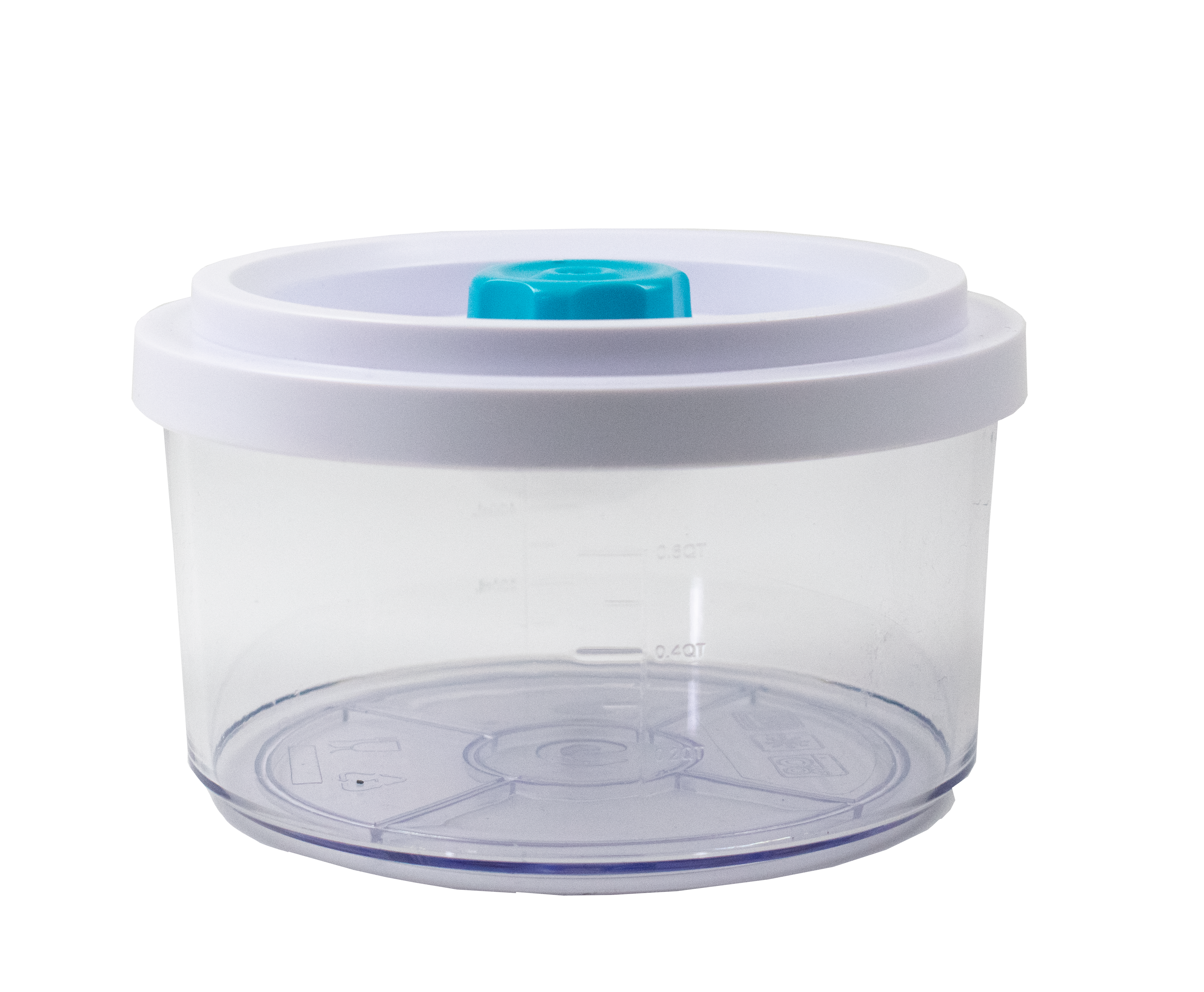 Wartmann. Sous vide, vacuum doos, rond. 0.6 liter Vuurbak.