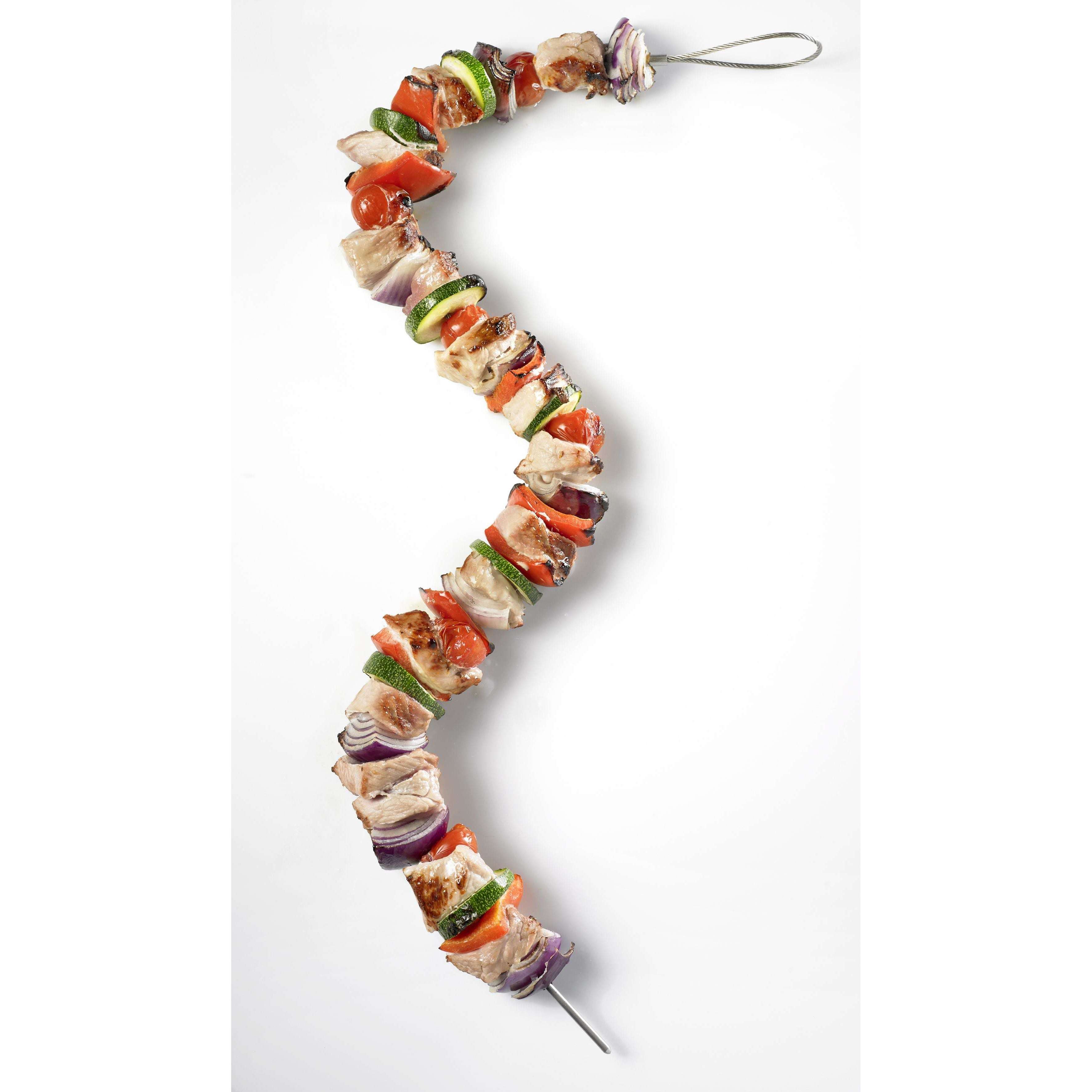 2 flexibele grillspiezen van Westmark. Extra's Vuurbak.