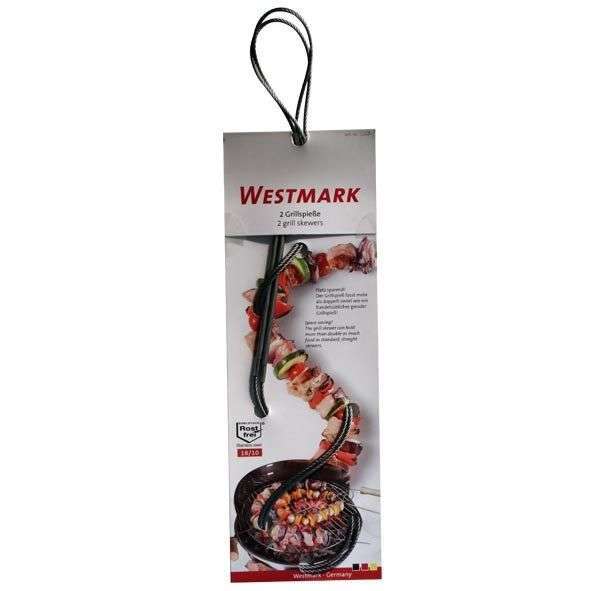 2 flexibele grillspiezen van Westmark. Extra's Vuurbak.
