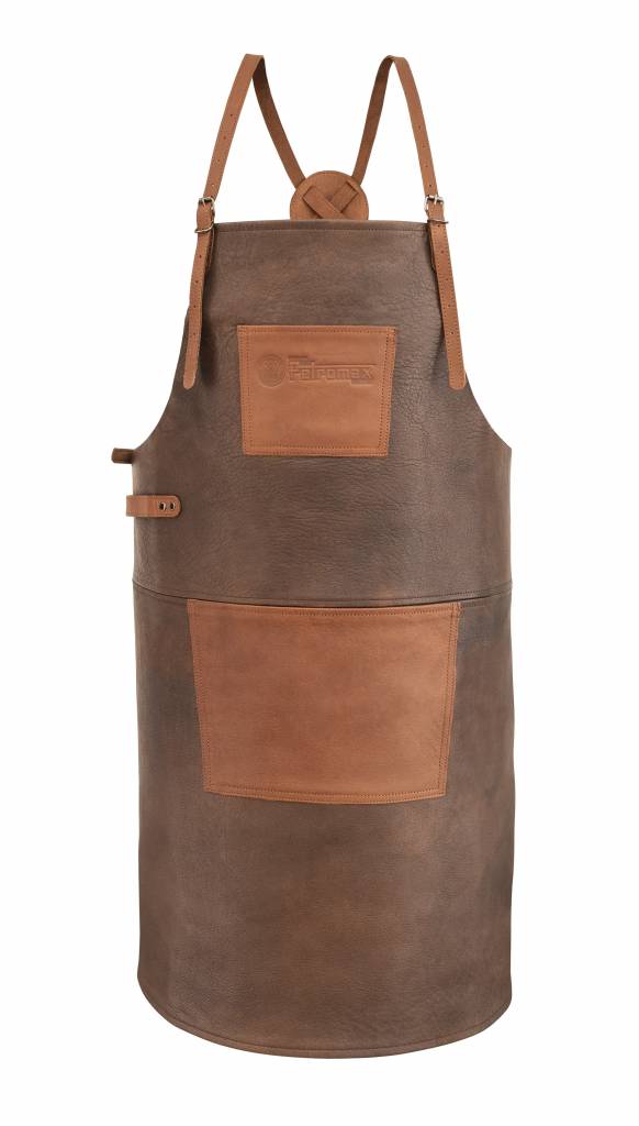 Petromax Rundlederen Schort - rug kruisriem Vuurbak.