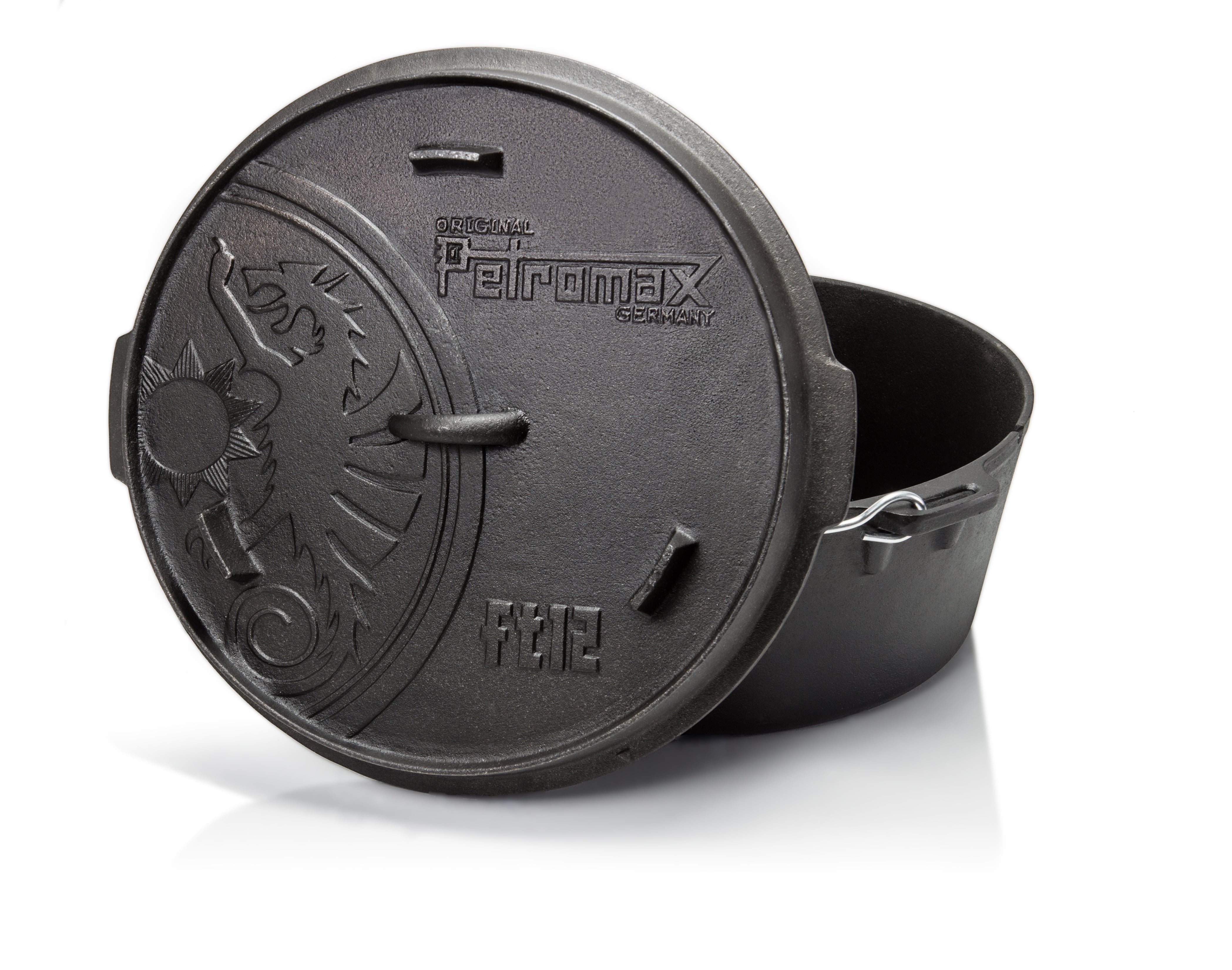 Petromax Dutch Oven ft12 platte bodem, FT12-T Vuurbak.