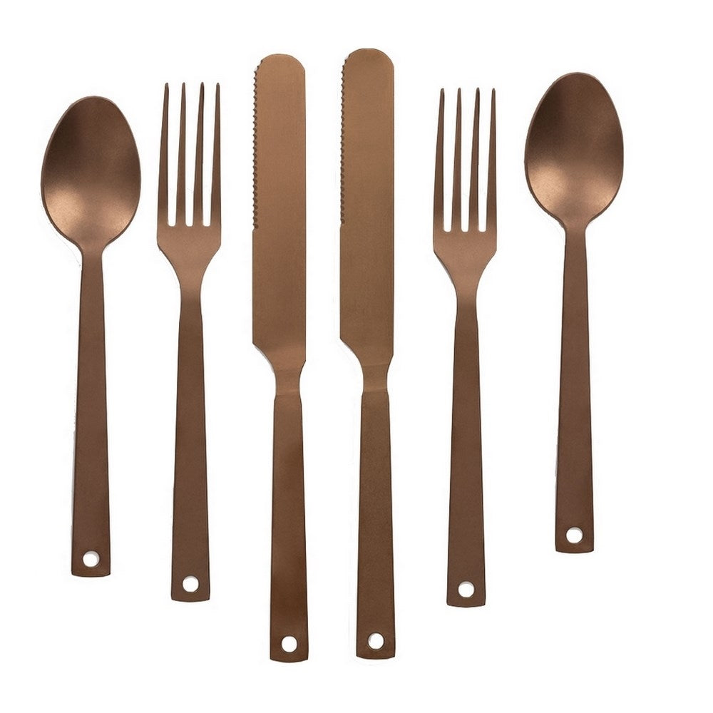 Barebones Flatware bestekset 6-delig koper of matzwart