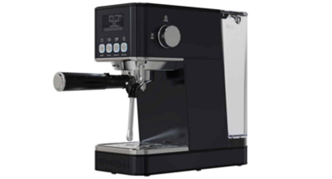 Wartmann WM-2501 EM  Espressomachine 20 Bar – Voor Capsules & Gemalen Koffie met Stoompijp Zwart