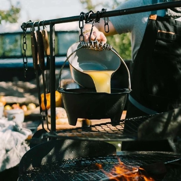 Barebones Cowboy grill systeem XLarge met gratis sidetable en DUTCH OVEN CLASSIC 25CM - 3,8L