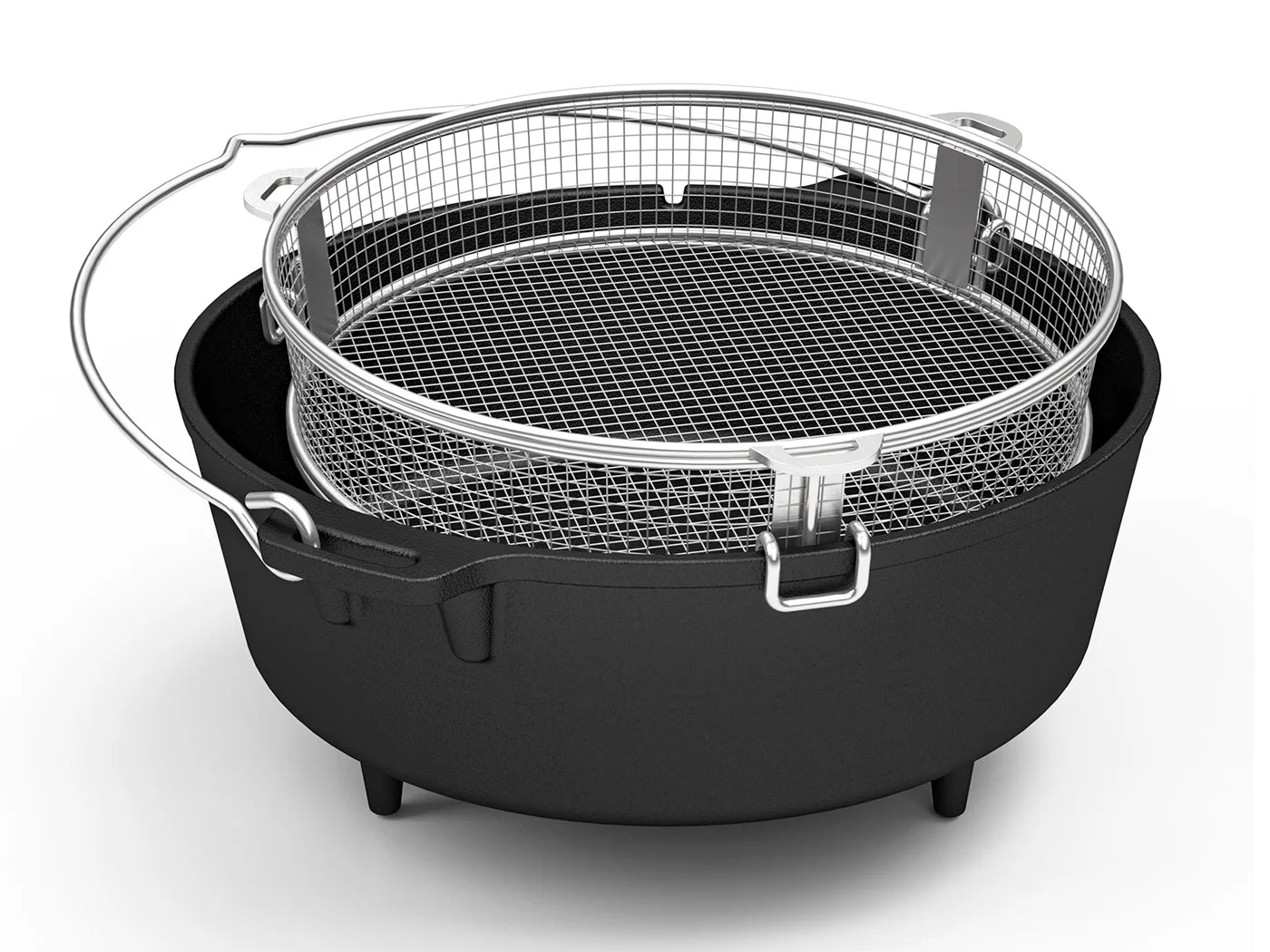 De Petromax Dutch Oven Essential FT6-t  + RVS fituurmand DEAL!