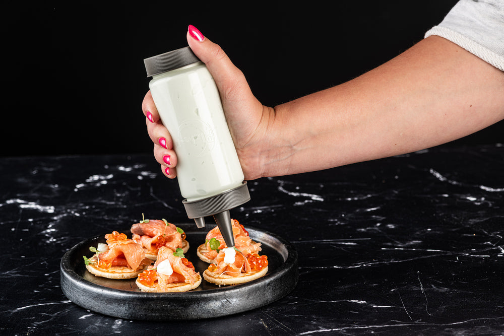 Plate-it Garneerflessen 3-delige set 220 ml.