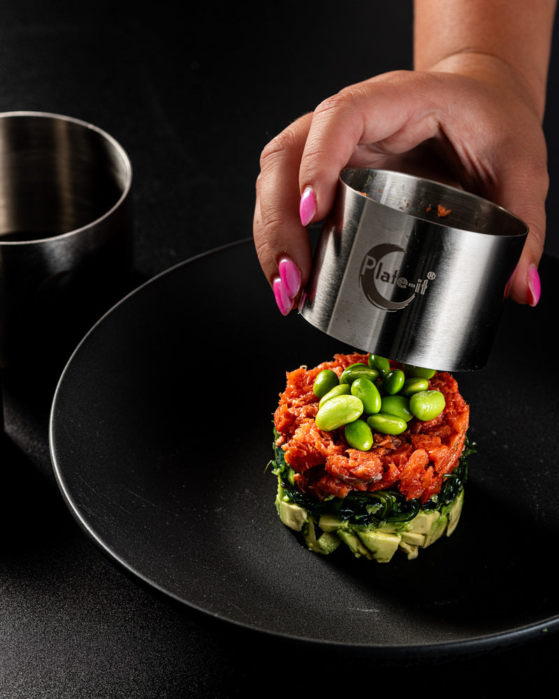 Plate-it Garneerringen met pusher 4-delige set