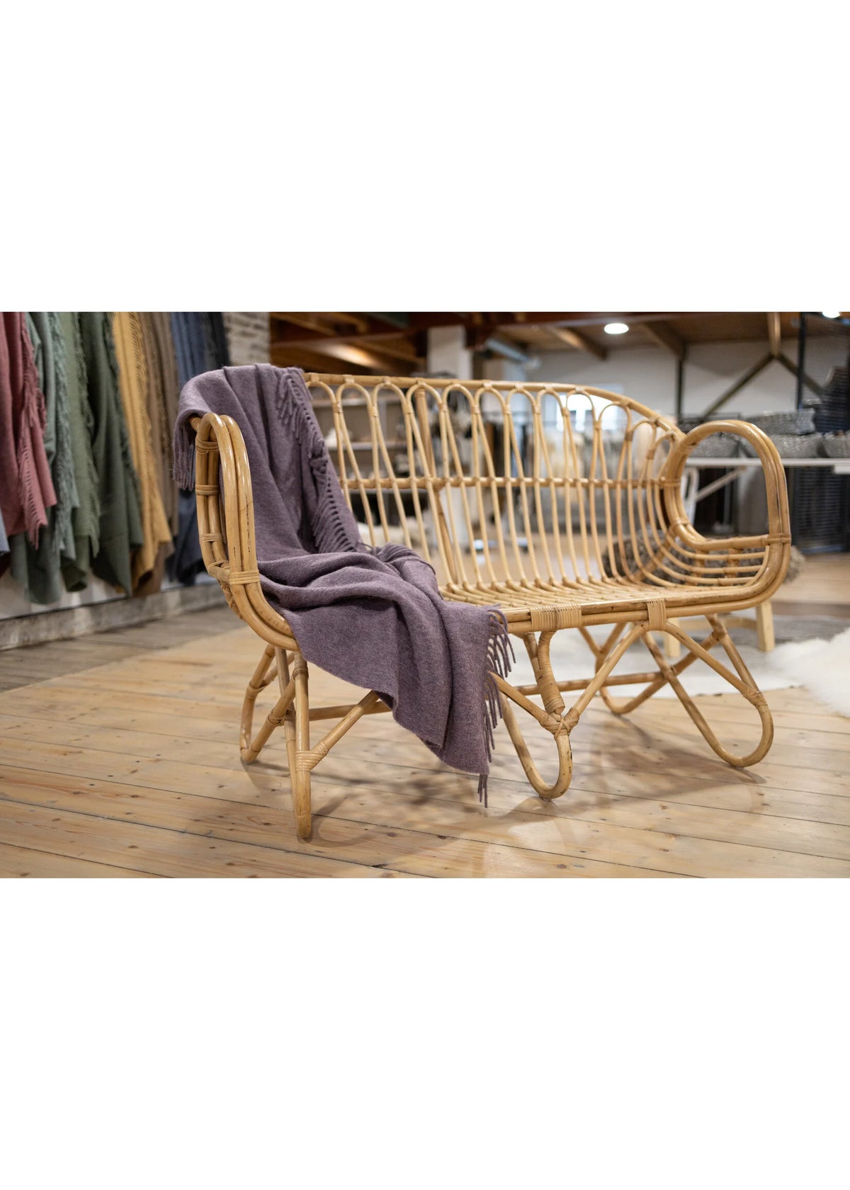 Van buren Alpaca plaid paars (Nieuwe kleur)